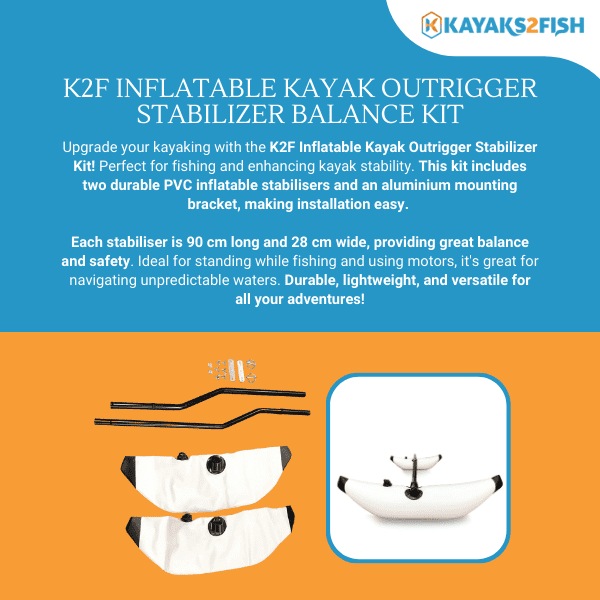 K2F Inflatable Kayak Outrigger Stabilizer Balance Kit