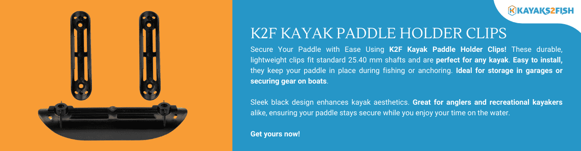 K2F Kayak Paddle Holder Clips - $9 - Kayaks2Fish