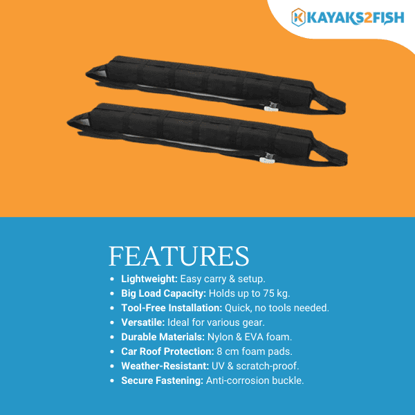 K2F Kayak Soft Roof Racks
