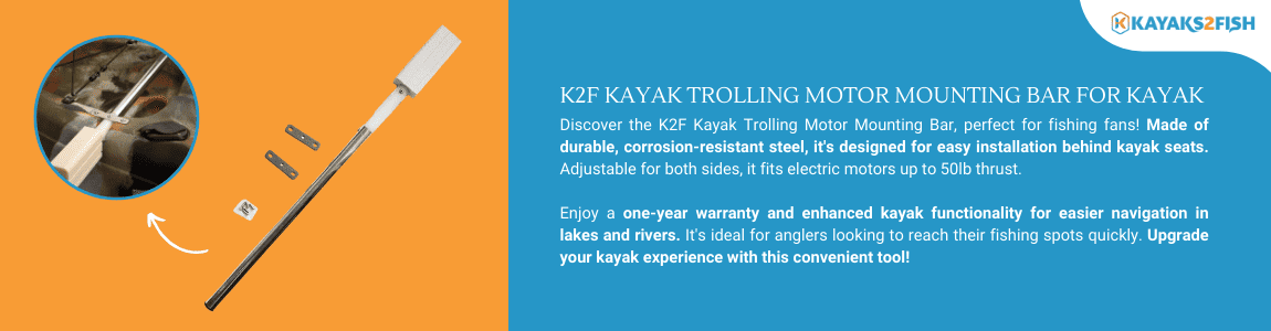 K2F Kayak Trolling Motor Mounting Bar for Kayak