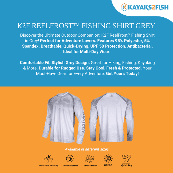 K2F ReelFrost™ Fishing Shirt Grey