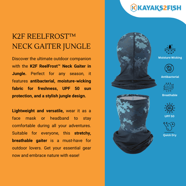 K2F ReelFrost™ Neck Gaiter Jungle