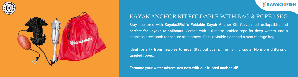 Kayak Anchor Kit Foldable With Bag & Rope 1.5KG