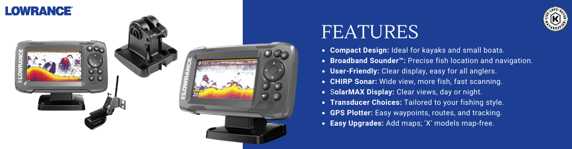 Lowrance HOOK2 4x Fish Finder with Bullet Transducer and GPS Plotter