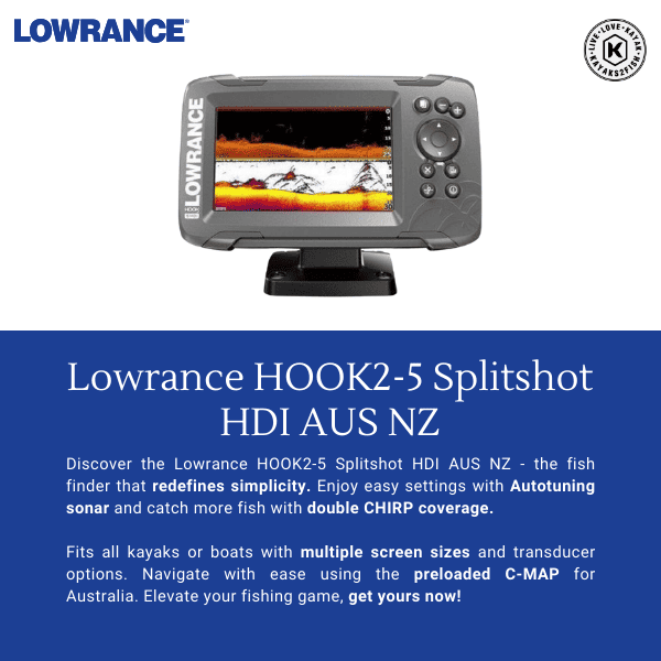 Lowrance HOOK2-5 Splitshot HDI AUS NZ - $429 - Kayaks2Fish