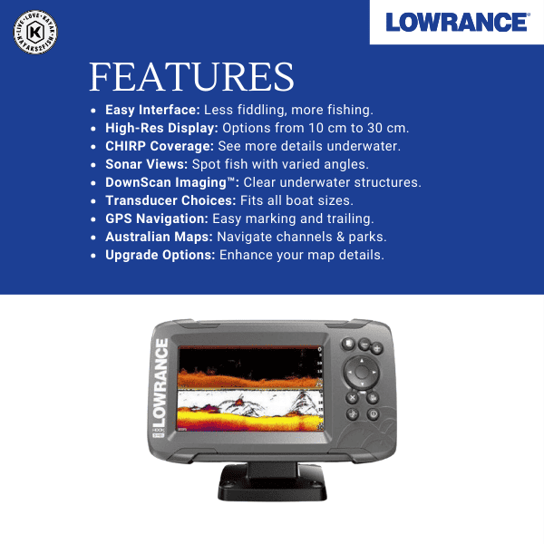 Lowrance HOOK2-5 Splitshot HDI AUS NZ - $429 - Kayaks2Fish