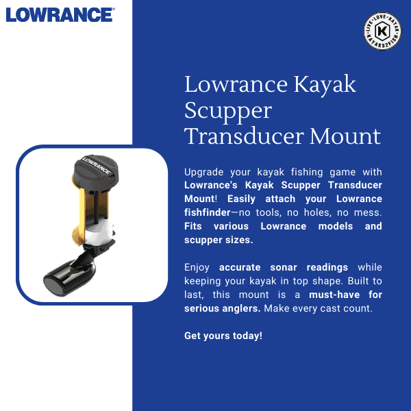 Lowrance Kayak Scupper Transducer Mount