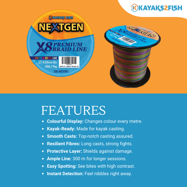 NextGen X8 Premium Braided Line 9KG