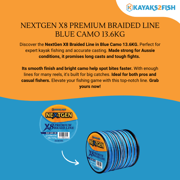 NextGen X8 Premium Braided Line Blue Camo 13.6KG