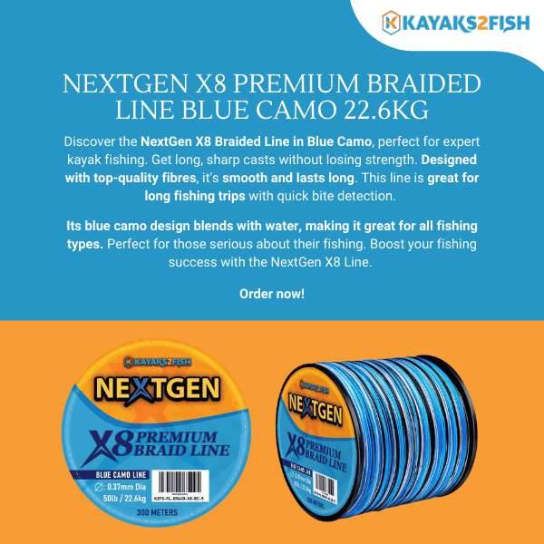 NextGen X8 Premium Braided Line Blue Camo 22.6kg