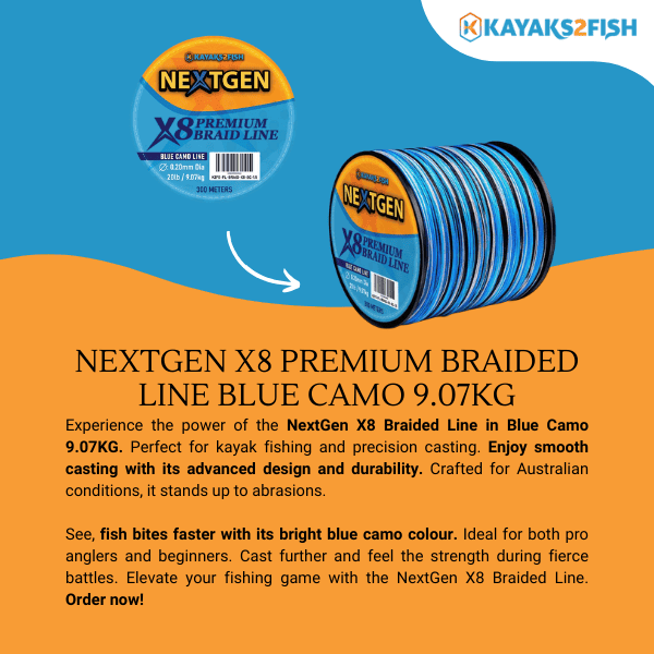 NextGen X8 Premium Braided Line Blue Camo 9.07KG