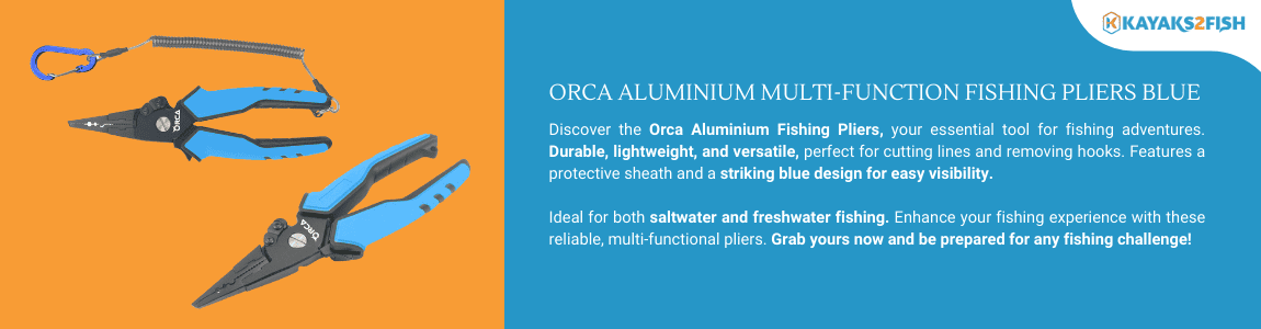 Orca Aluminium Multi-function Fishing Pliers Blue