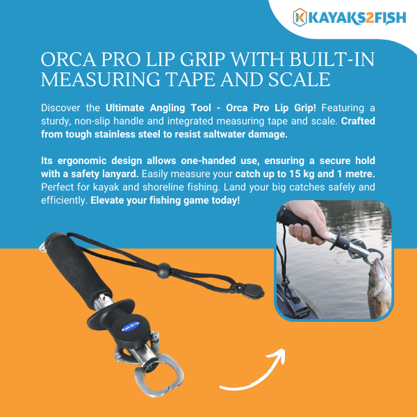 Orca Pro Lip Grip with Built-in Measuring Tape and Scale