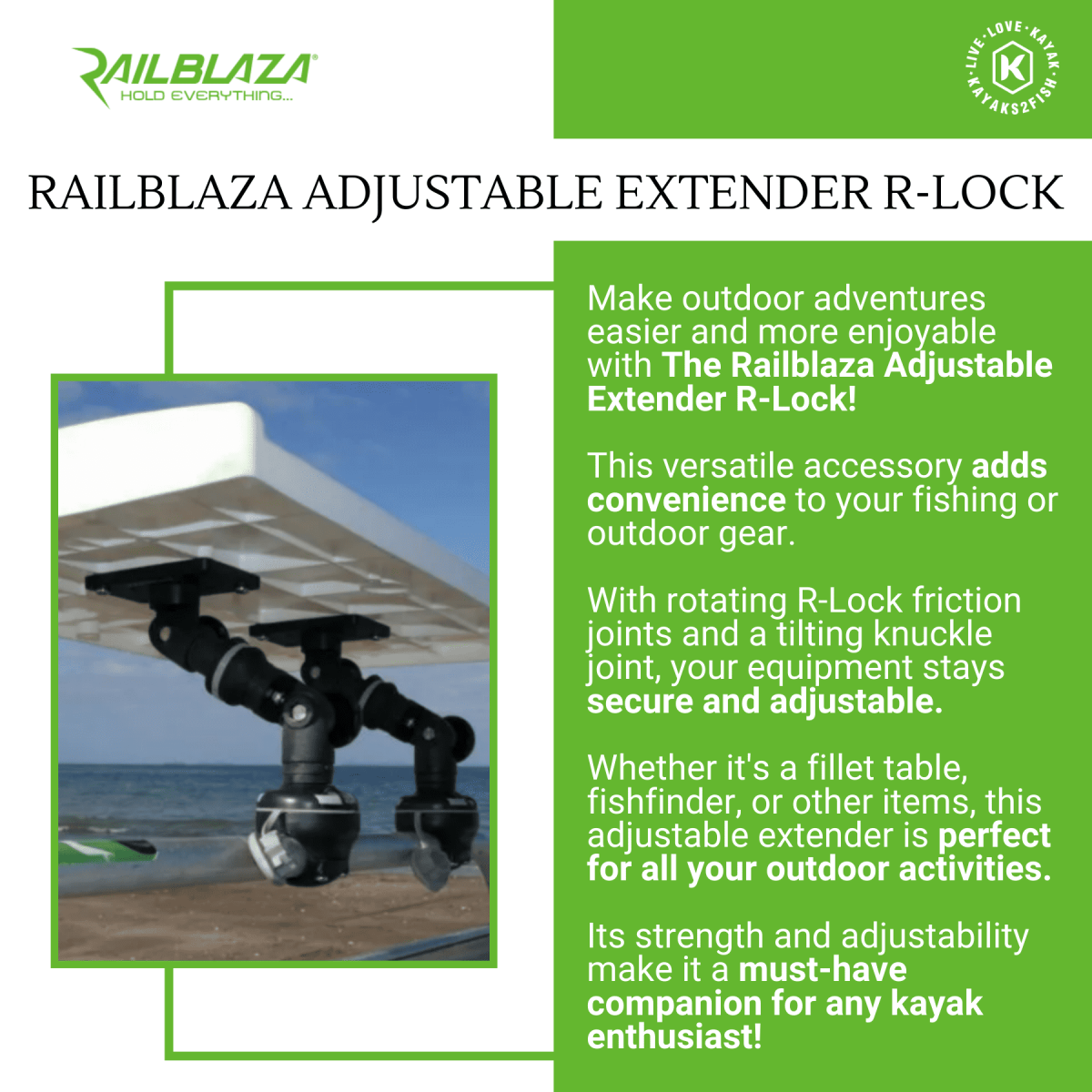 Railblaza Adjustable Extender R-Lock