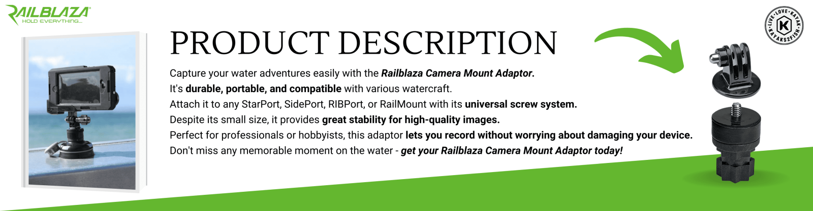 Railblaza Camera Mount Adaptor