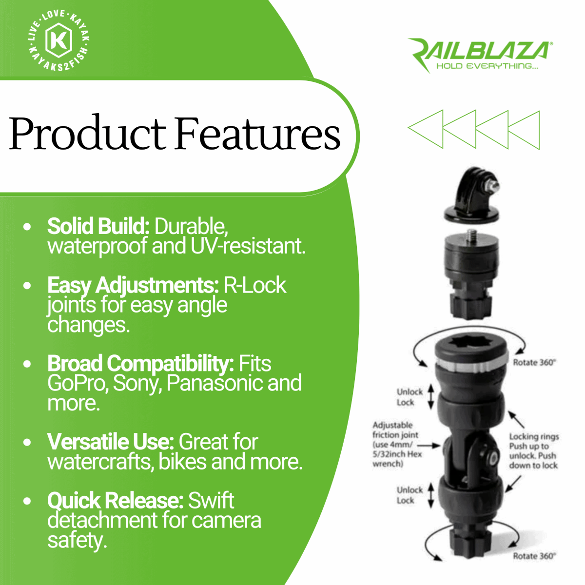 Railblaza Camera Mount R-Lock