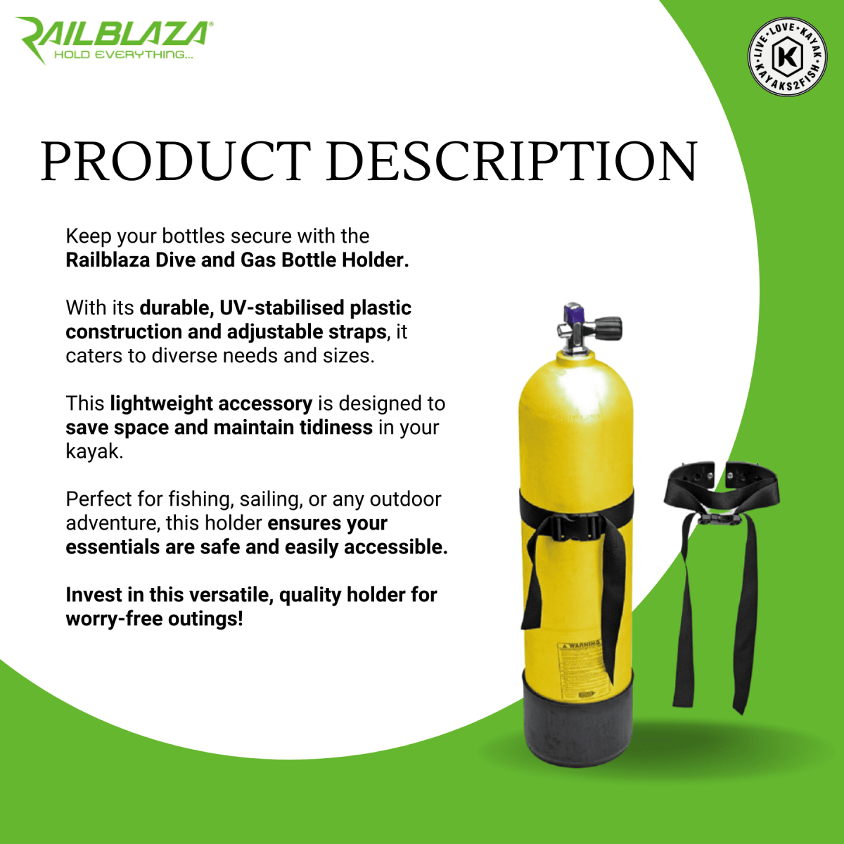 Railblaza Dive And Gas Bottle Holder
