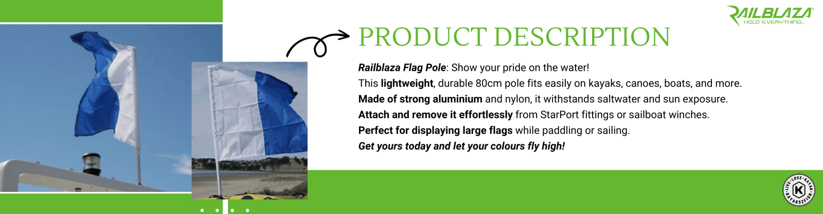 Railblaza Flag Pole