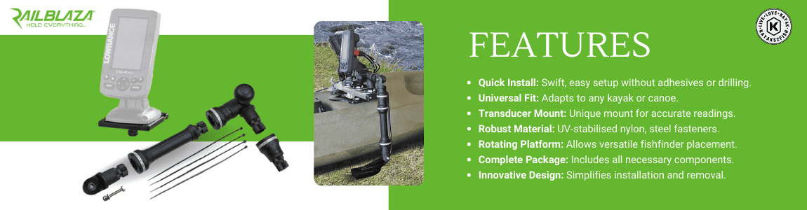 Railblaza Kayak and Canoe Sounder and Transducer Mount