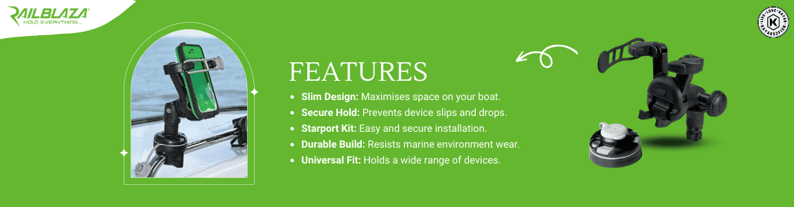 Railblaza Mobi Device Holder Low Profile with Starport Kit