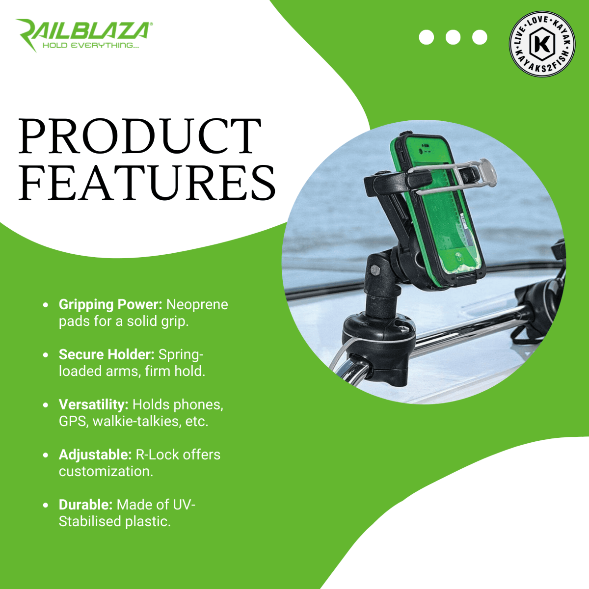 Railblaza Mobi Device Holder with StarPort Kit