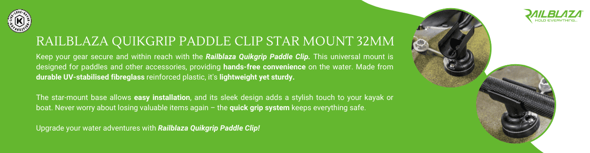 Railblaza QuikGrip Paddle Clip Star Mount 32mm