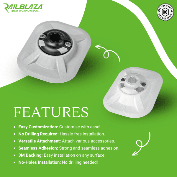 Railblaza RibPort Base with 3M Backing