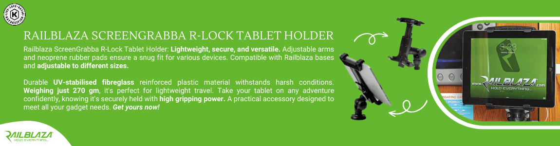 Railblaza ScreenGrabba R-Lock Tablet Holder