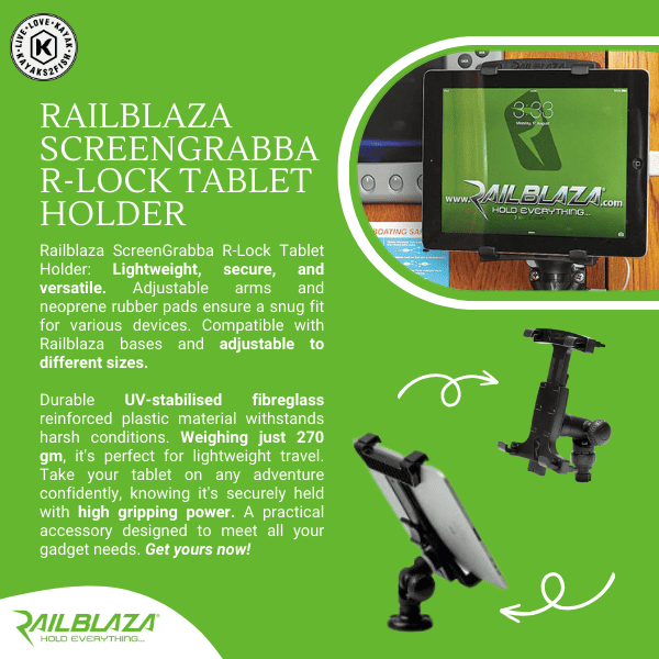 Railblaza ScreenGrabba R-Lock Tablet Holder