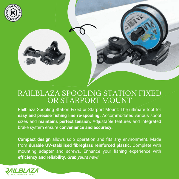 Railblaza Spooling Station Fixed or StarPort Mount - $45 - Kayaks2Fish