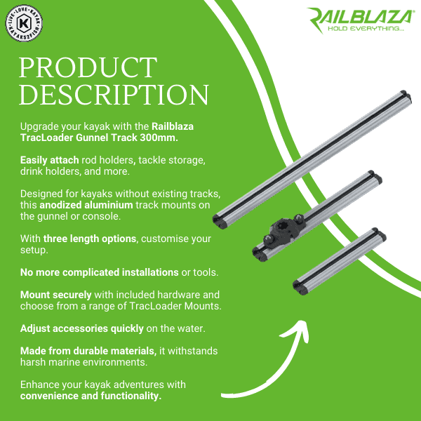Railblaza TracLoader Gunnel Track 300mm