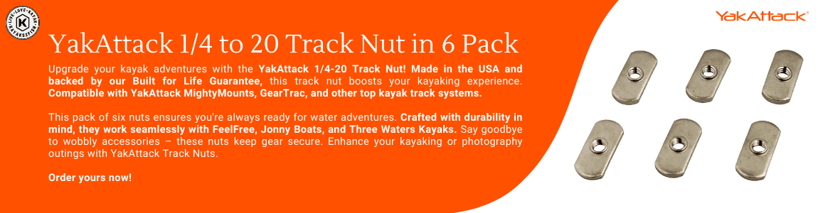 YakAttack 1/4 to 20 Track Nut in 6 Pack