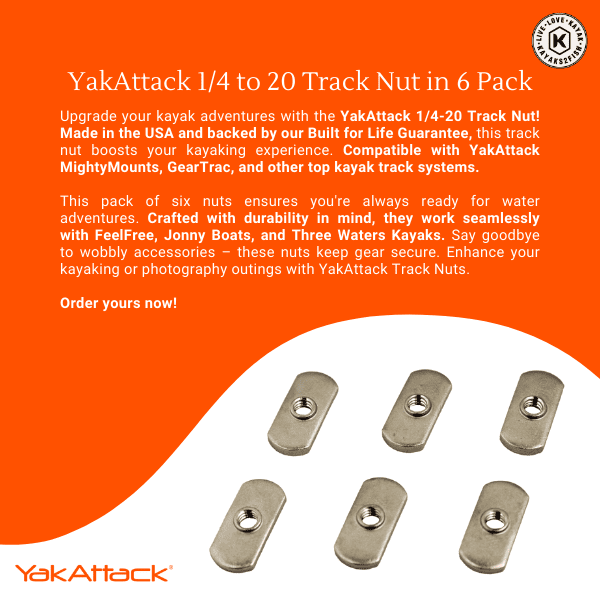 YakAttack 1/4 to 20 Track Nut in 6 Pack