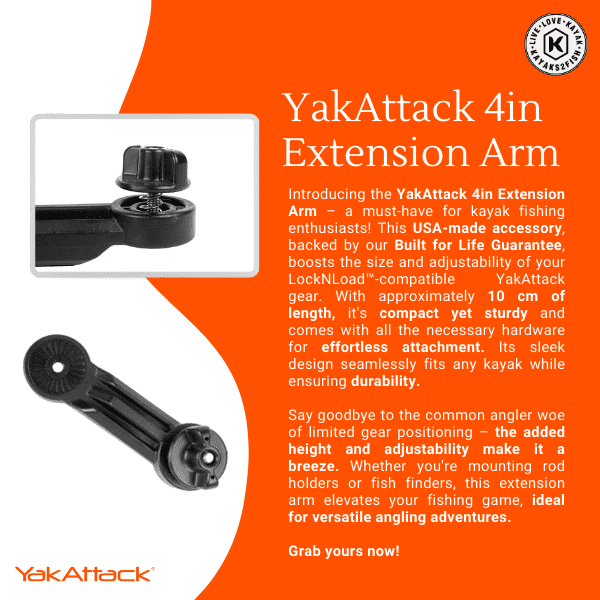 YakAttack 4in Extension Arm