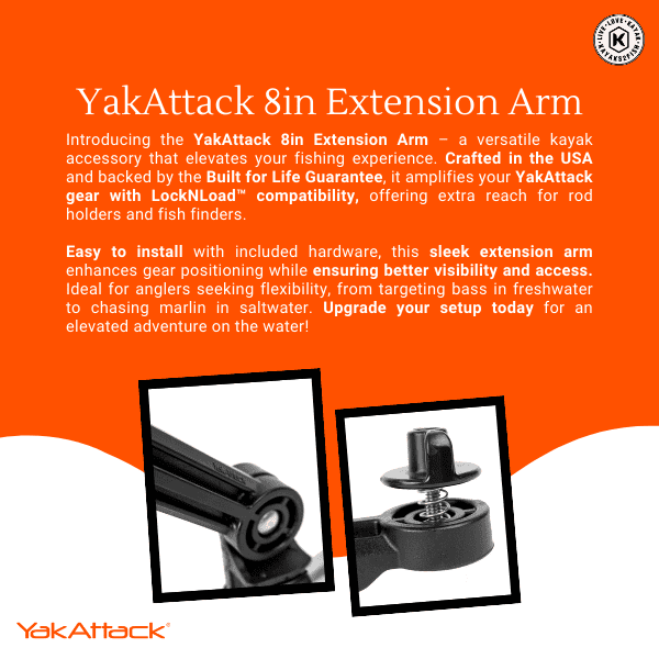 YakAttack 8in Extension Arm