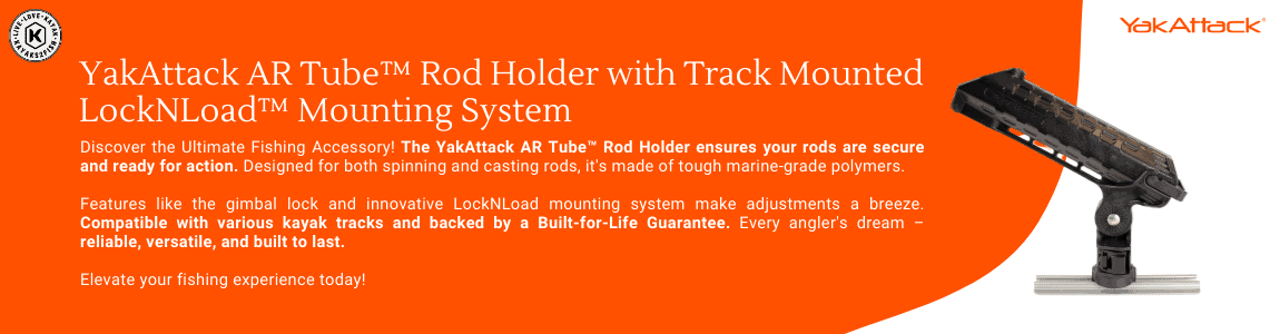 YakAttack AR Tube Rod Holder with Track Mounted LockNLoad Mounting System