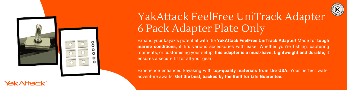 YakAttack FeelFree UniTrack Adapter 6 Pack Adapter Plate Only