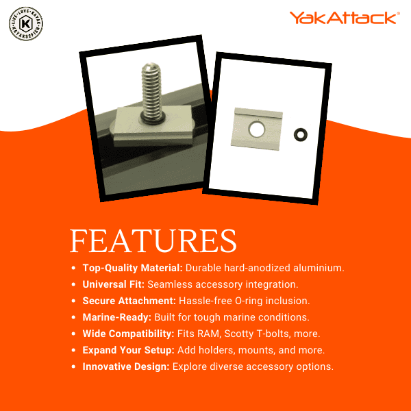 YakAttack FeelFree UniTrack Adapter with Adapter Plate Only