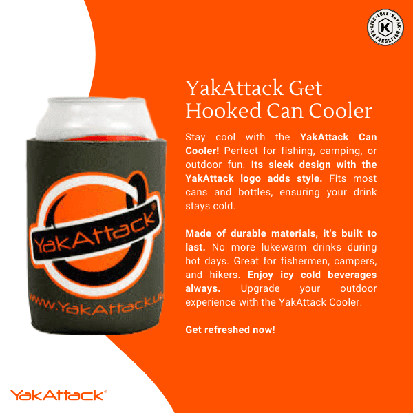 YakAttack Get Hooked Can Cooler