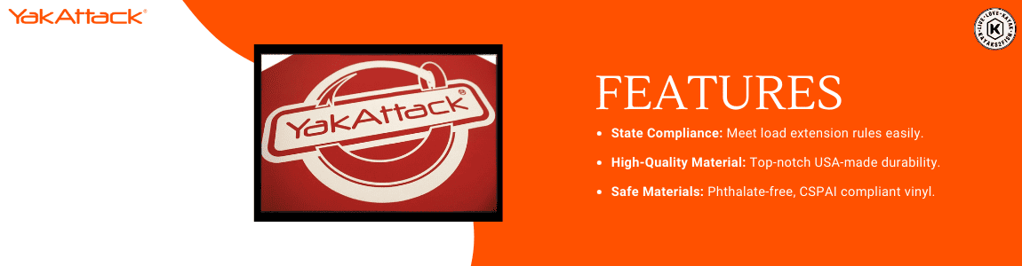 YakAttack Get Hooked Logo Tow Flag