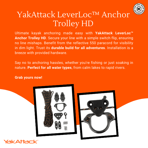 YakAttack LeverLoc Anchor Trolley HD - $89 - Kayaks2Fish