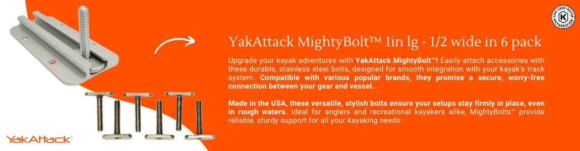 YakAttack MightyBolt™ 1in lg with 1/2 wide in 6 pack