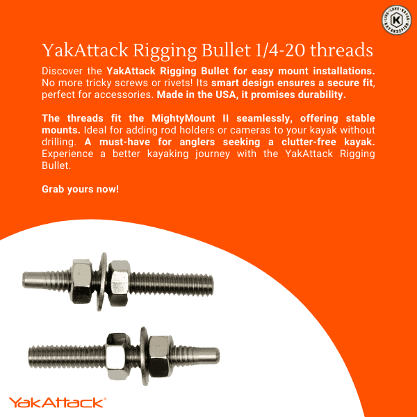 YakAttack Rigging Bullet 1/4-20 threads