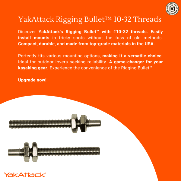 YakAttack Rigging Bullet 1032 Threads 24 Kayaks2Fish