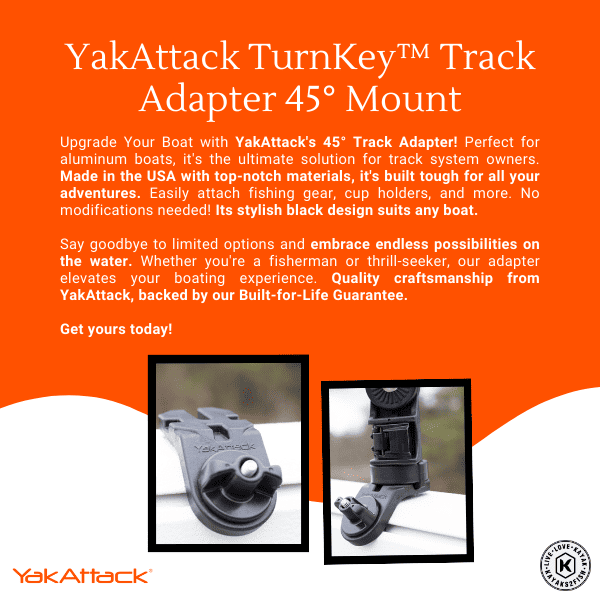 YakAttack TurnKey™ Track Adapter 45° Mount