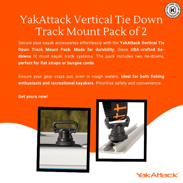 YakAttack Vertical Tie Down Track Mount Pack of 2