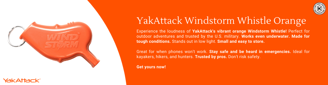 YakAttack Windstorm Whistle Orange