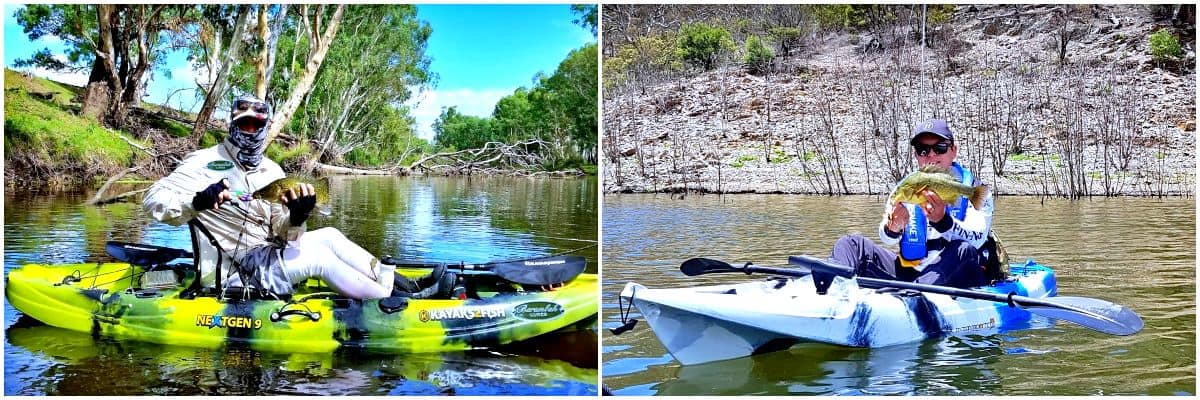 fishing in kayak