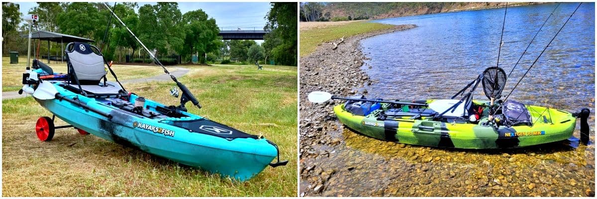 kayak fishing setup