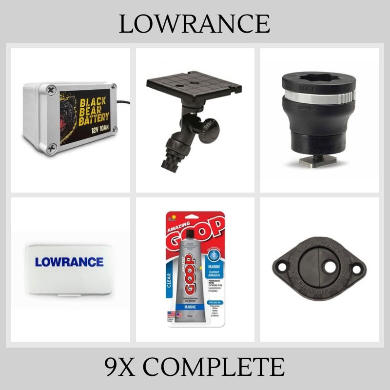 Lowrance 9x Complete